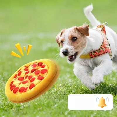 Petopia Jouet à pizza en peluche pour chien et chat