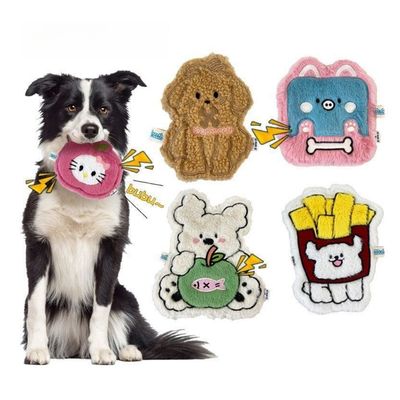 IntiMeg Jouet hochet pour chien en papier et peluche