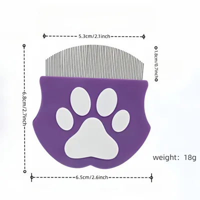 UAMLY Peigne à puces pour animaux de compagnie, peigne à dents fines