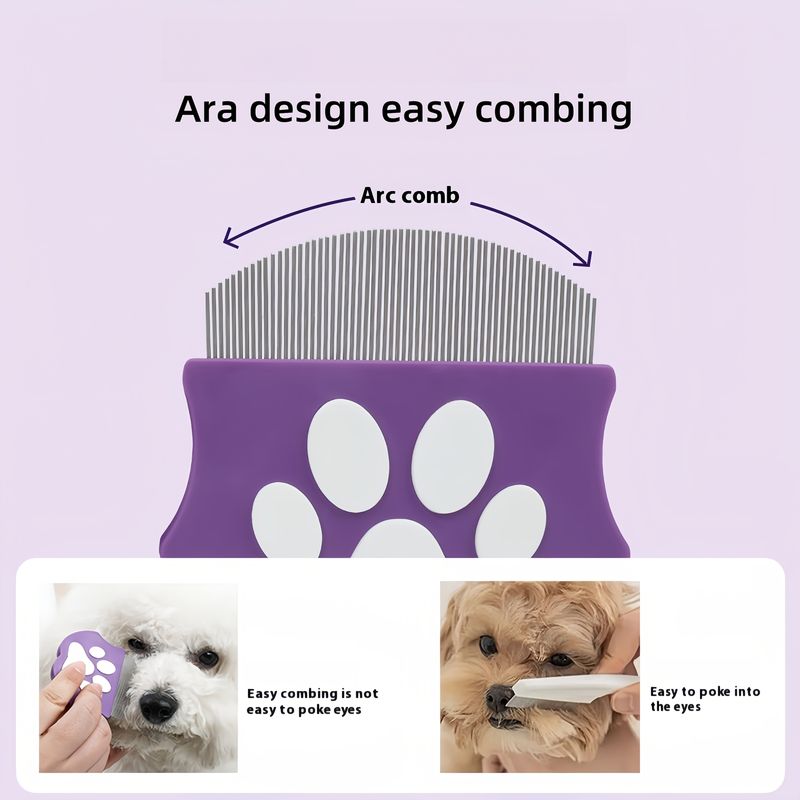 UAMLY Peigne à puces pour animaux de compagnie, peigne à dents fines