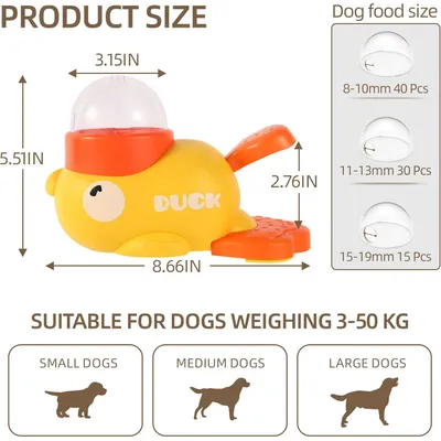 UAMLY Jouets interactifs pour chiens, distributeur de friandises