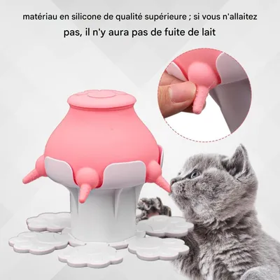 ZenPets Comedero ajustable de silicona cachorros gatitos recién nacidos