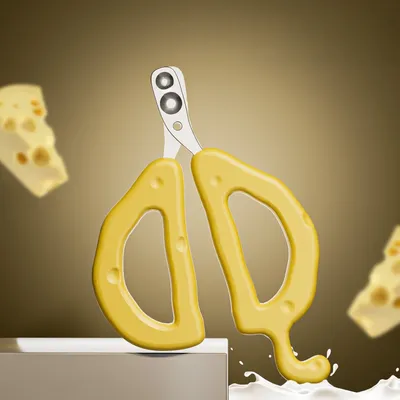 Petopia Ciseaux pour ongles de chat en forme de fromage