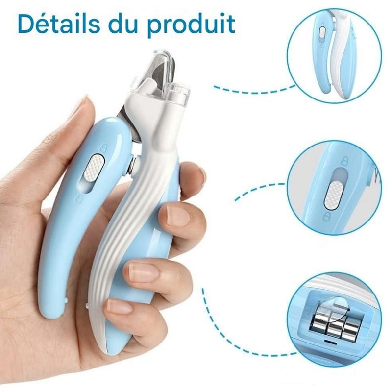 ZenPets PrecisionCut Coupe - Ongles LED Pour Chiens Chats Oiseaux