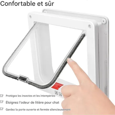 ZenPets Smart Access Chat Door Pour Chats Et Chiens