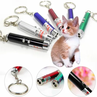 IntiMeg Lot de 2 mini-jouets pour chat avec pointeur laser