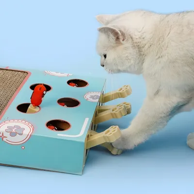FurryFusion Jouet pour chat Whack-A-Mole