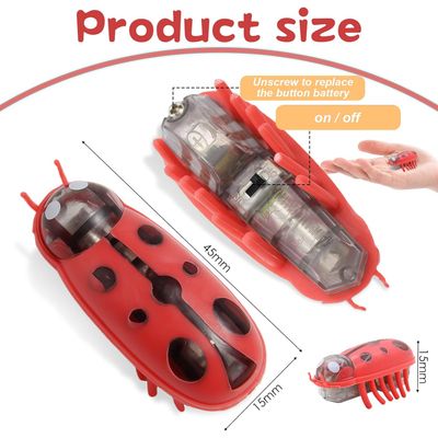 UAMLY Jouet électrique mobile en forme de coccinelle pour chats
