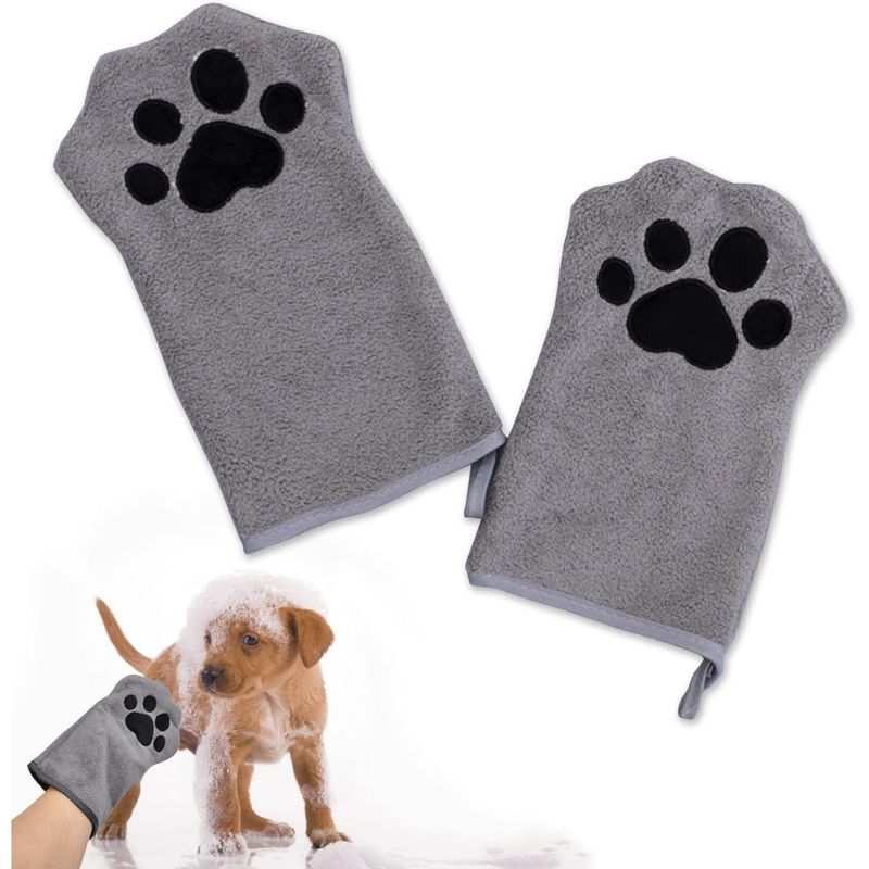 ZenPets Clean Paws Duo Gants Et Serviettes De Nettoyage Pour Et Chat