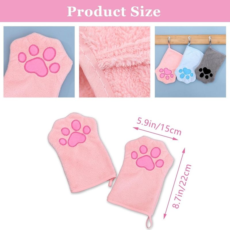 ZenPets Clean Paws Duo Gants Et Serviettes De Nettoyage Pour Et Chat