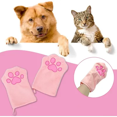 ZenPets Clean Paws Duo Gants Et Serviettes De Nettoyage Pour Et Chat