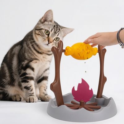 Petopia Jouet distributeur de nourriture en forme de drumstick de barbecue