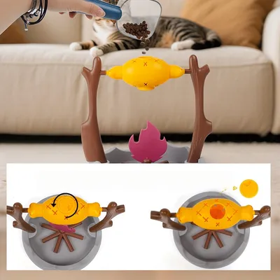 Petopia Jouet distributeur de nourriture en forme de drumstick de barbecue