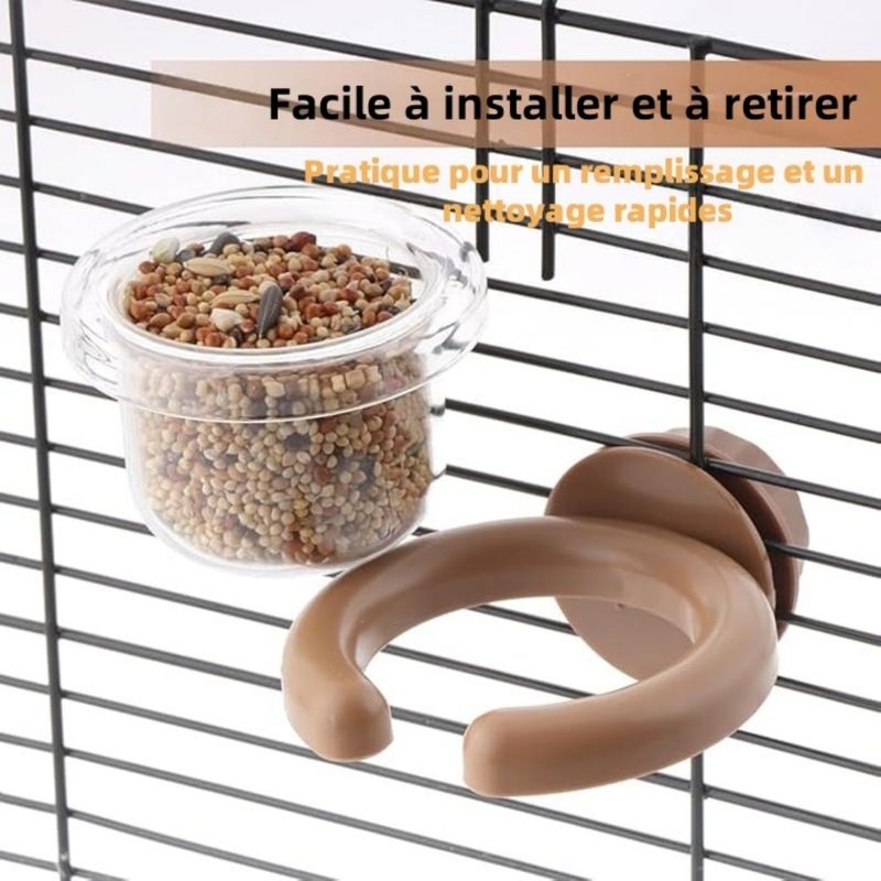 ZenPets FlyFree Mangeoire Et Distributeur 3 Pack Pour Oiseaux