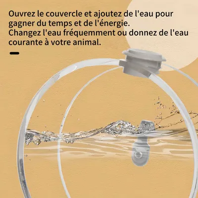 FurryFusion Abreuvoir automatique rond pour oiseaux FurryFusion Abreuvoir automatique rond pour oiseaux
