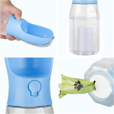 UAMLY Botella de agua para perros con recipiente para comida