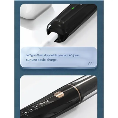 IntiMeg Brosse à dents à ultrasons pour nettoyer le tartre dentaire