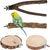 IntiMeg Perchoirs en bois naturel pour cage à oiseaux