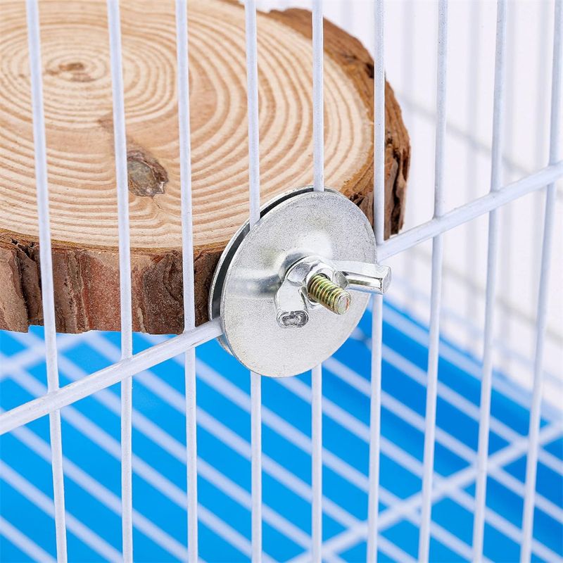 IntiMeg Perchoirs en bois naturel pour cage à oiseaux