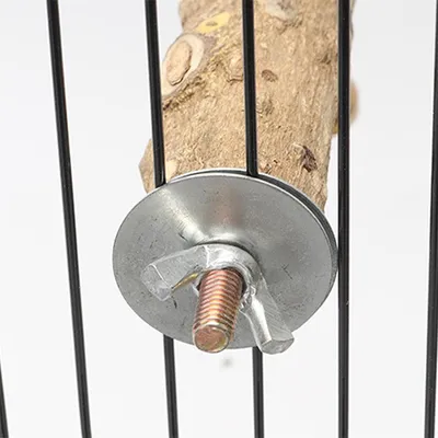 IntiMeg Perchoir en bois pour cage à oiseaux