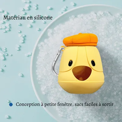 ZenPets Distributeur de sacs en silicone pour animaux de compagnie
