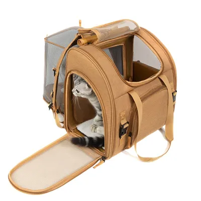 IntiMeg Sac à dos de transport extensible pour chats et chiens