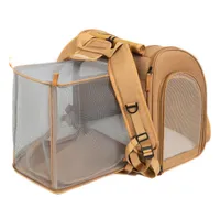 IntiMeg Erweiterbarer Transportrucksack für Katzen und Hunde