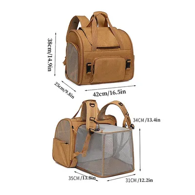 IntiMeg Sac à dos de transport extensible pour chats en chiens