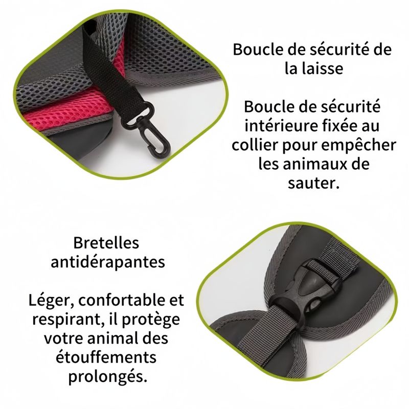 FurryFusion Sac à bandoulière pour chat et chien