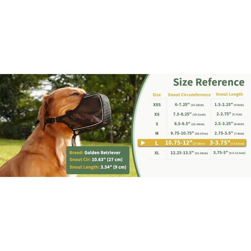 ZenPets SafeGuard Muselière Pour Chien