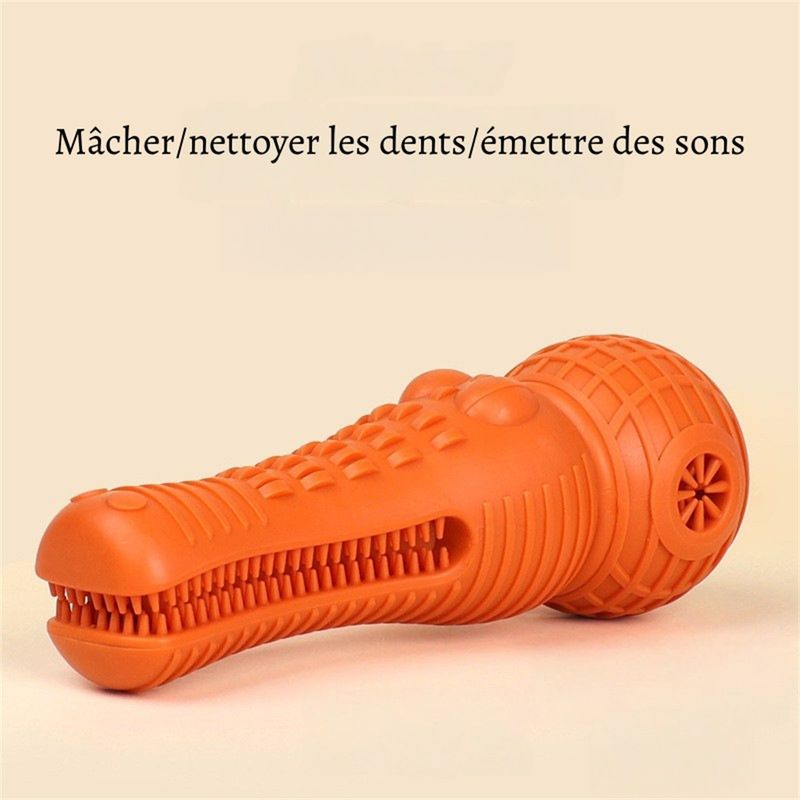 Petopia  à la fois bâton de mâchouillage et brosse à dents