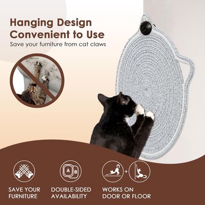 UAMLY Tapis à gratter pour chat, avec balle jouet