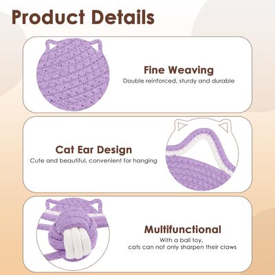 UAMLY Tapis à gratter pour chat, avec balle jouet