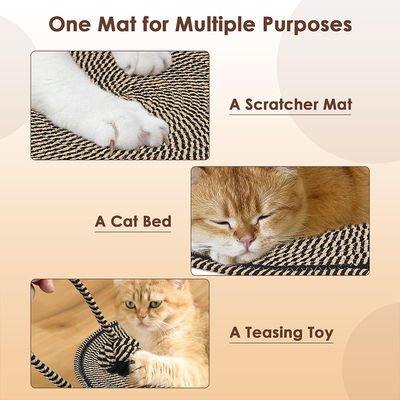UAMLY Tapis à gratter pour chat, avec balle jouet