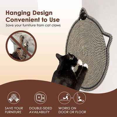 UAMLY Tapis à gratter pour chat, avec balle jouet