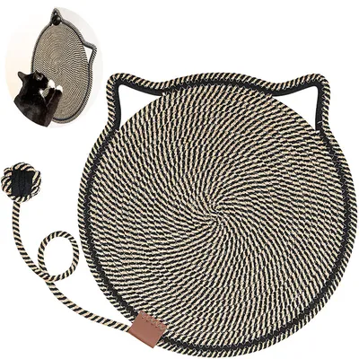 UAMLY Tapis à gratter pour chat, avec balle jouet