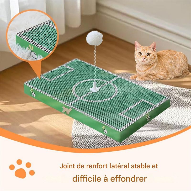 IntiMeg Griffoir pour chat avec motif terrain de football