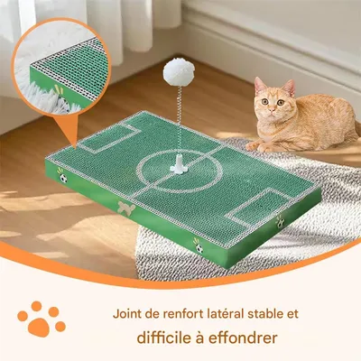 IntiMeg Griffoir pour chat avec motif terrain de football