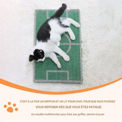 IntiMeg Griffoir pour chat avec motif terrain de football