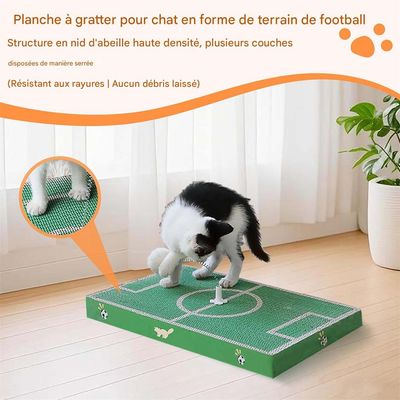 IntiMeg Griffoir pour chat avec motif terrain de football