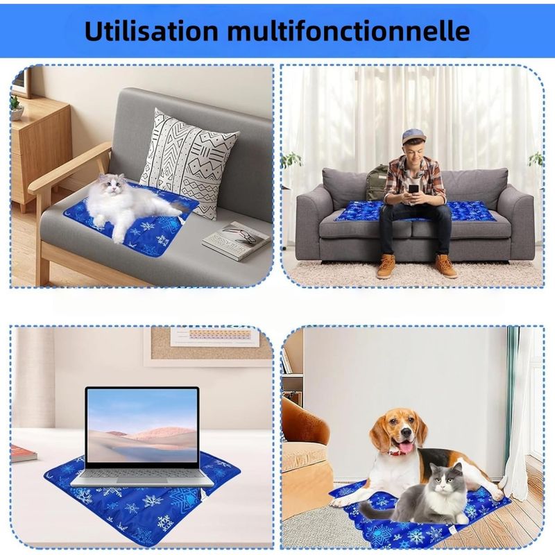 ZenPets Cool Paws Tapis Rafraîchissant Pour Chiens Chats Et Lapins