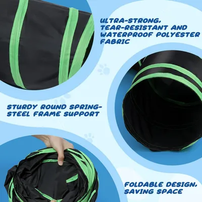 UAMLY Tunnel pour chat de type os, 4 voies