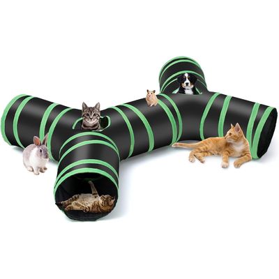 UAMLY Tunnel pour chat de type os, 4 voies