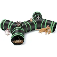 UAMLY Túnel para gatos con forma de hueso, de 4 vías