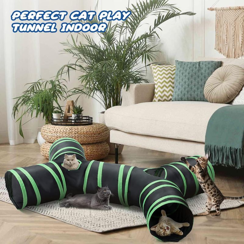 UAMLY Tunnel pour chat de type os, 4 voies