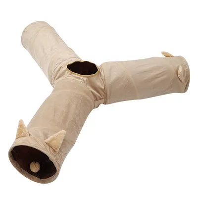 IntiMeg Tunnel pour chat, à trois canaux