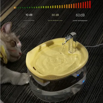 FurryFusion Fontaine à eau automatique pour chats et chiens 1,5 L
