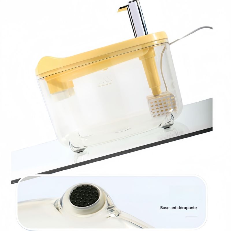 FurryFusion Fontaine à eau automatique pour chats et chiens 1,5 L