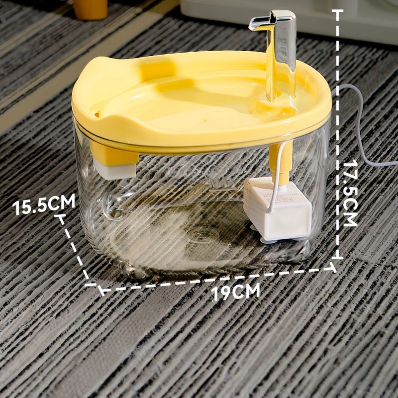 FurryFusion Fontaine à eau automatique pour chats et chiens 1,5 L