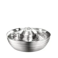 UAMLY Fuente para gatos de acero inoxidable